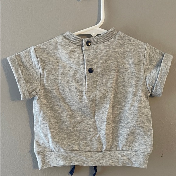 FOCUS Gray and Blue Octopus Kids Shirt - Picture 3 of 3